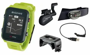 Sigma Pulzmeter iD.TRI SET Neon Green 24270