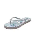 Orsay Světle modré dámské vzorované žabky - Dámské