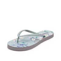 Orsay Světle modré dámské vzorované žabky - Dámské