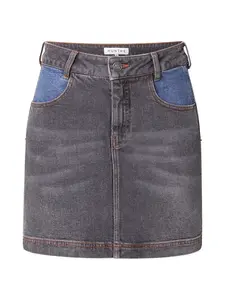 Munthe Sukňa 'SALBA'  modrá / čierny denim