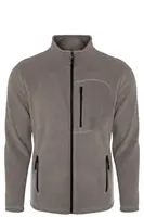 24601 Dewberry 5 Pocket Outdoor Full Zipper Fleece Jacket-DARK GREY