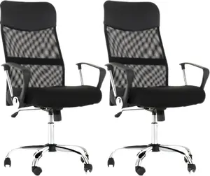 MERCURY 2PACK Kancelářská židle PREZIDENT černý (2 ks)