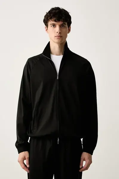 Emporio Armani  mikina pánská s lyocellem