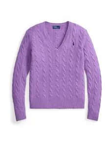 Polo Ralph Lauren Sveter  fialová melírovaná
