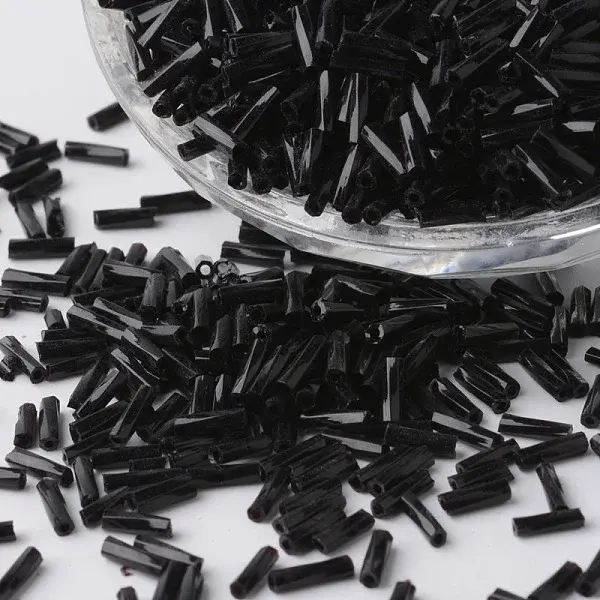 Glass Twisted Bugle Beads