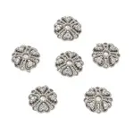 Brass Micro Pave Cubic Zirconia Bead Caps