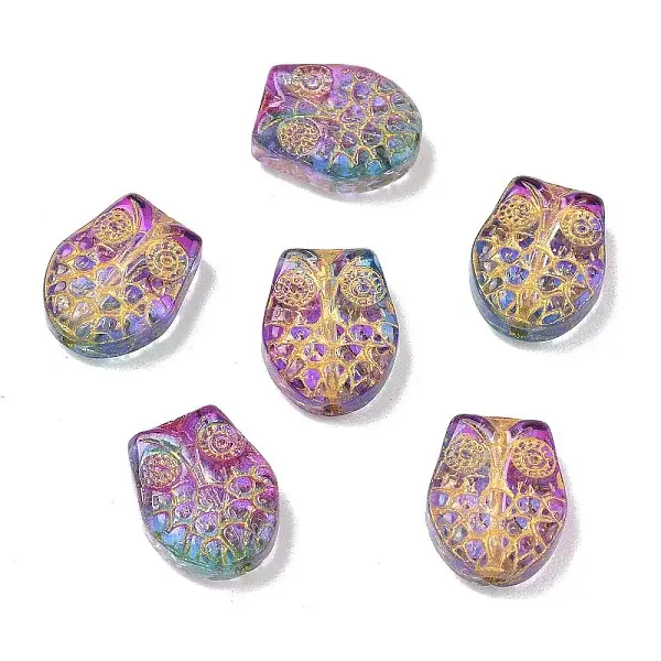 Baking Paint Transparent Glass Beads