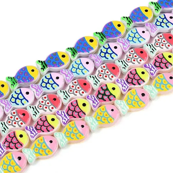 Dyed & Heated Glass Enamel Beads