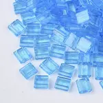 2-Hole Baking Paint Transparent Glass Seed Beads