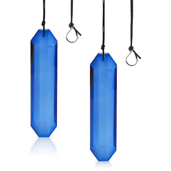 2Pcs Glass Hanging Suncatchers