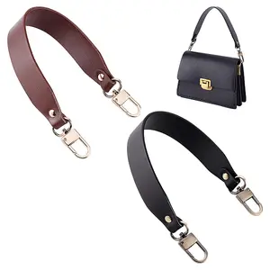 2Pcs 2 Colors Cowhide Wide Bag Handles