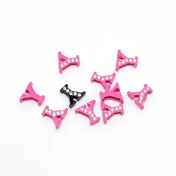Rhinestone Slide Letter Charms