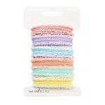 18 Yards 6 Colors Polyester & Polycotton Pleated Ribbons Sets