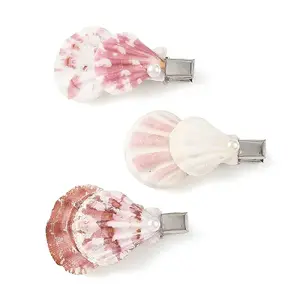 Natural Shell Alligator Hair Clips