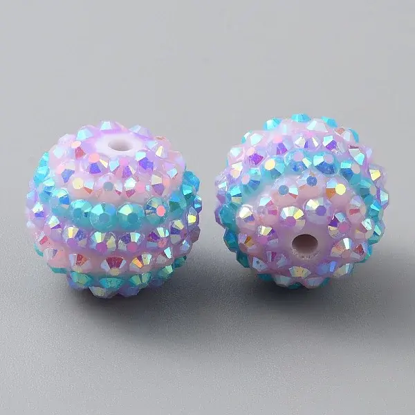 Resin Rhinestone Beads