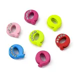 Spray Painted Zinc Alloy Slide Charms