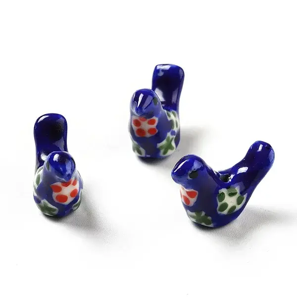 Handmade Printed Porcelain Beads