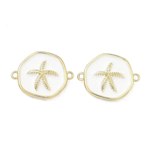 Ocean Brass Enamel Connector Charms