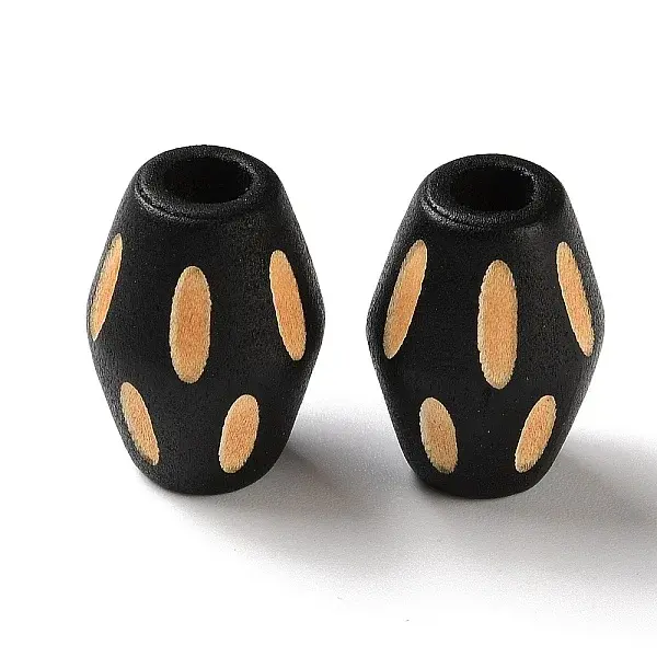 Schima Wood Carved European Beads