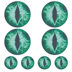 4 Pairs 2 Styles Eye PVC Headlight Car Sticker