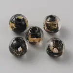 Handmade Gold Sand Lampwork Beads