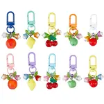 10Pcs 5 Styles Fruit Resin & Acrylic Pendant Decorations