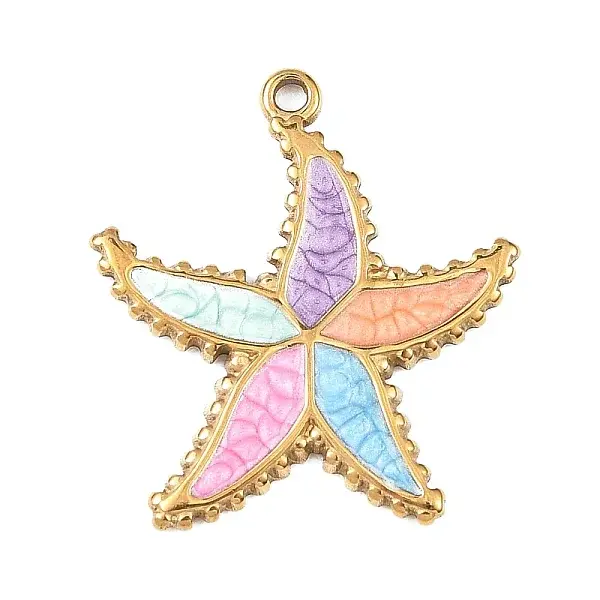 304 Stainless Steel Enamel Pendants