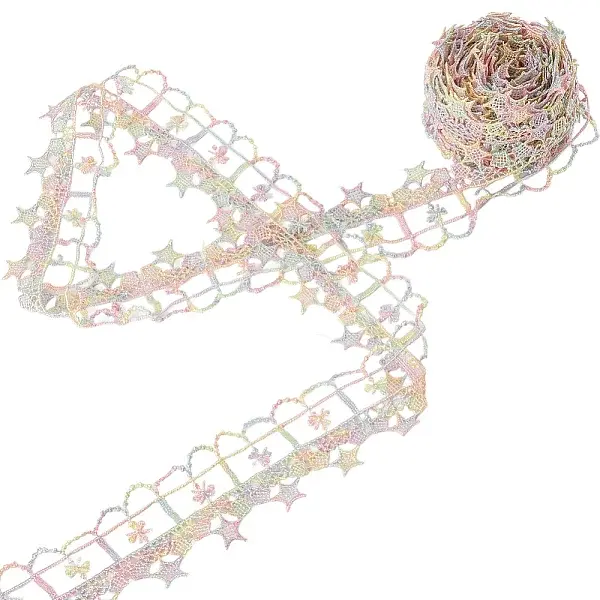 5 Yards Flower Polyester Lace Ribbon