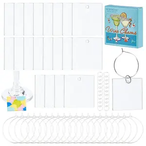 DIY Blank Wine Glass Charm Making Kit