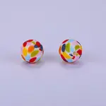 Printed Round Silicone Focal Beads