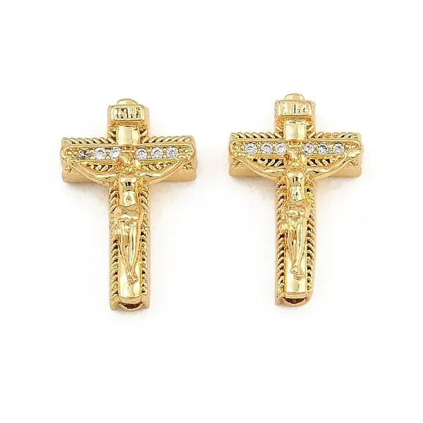Easter Brass Micro Pave Clear Cubic Zirconia Pendants