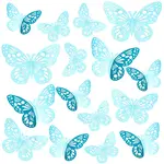 PET 3D Hollow Butterfly Wall Stickers