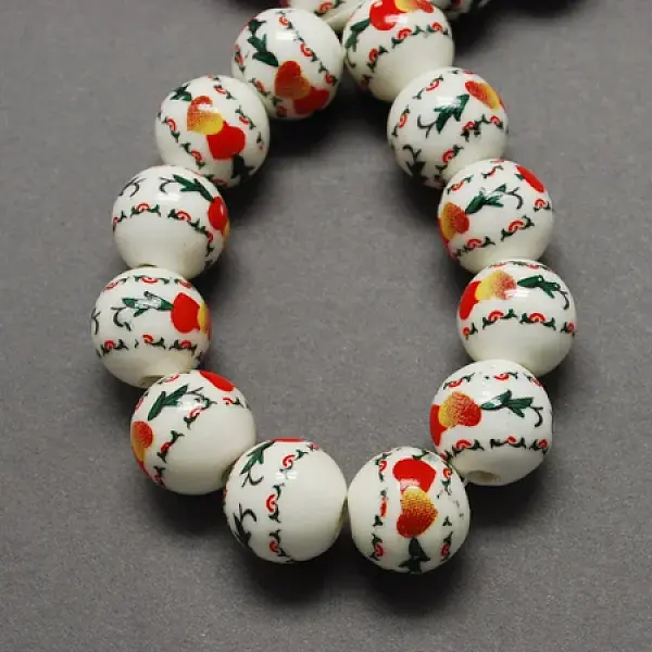 Handmade Printed Porcelain Beads