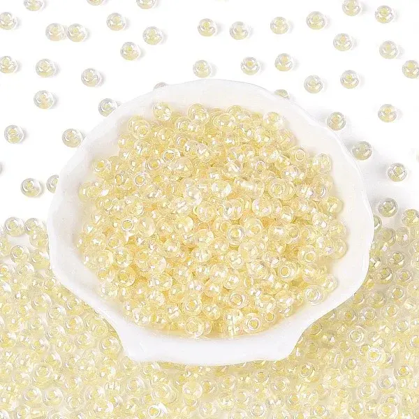 FGB Inside Colours Transparent Glass Seed Beads