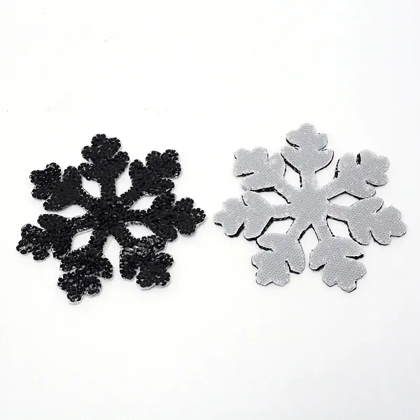 Christmas Snowflake Rhinestone Patches