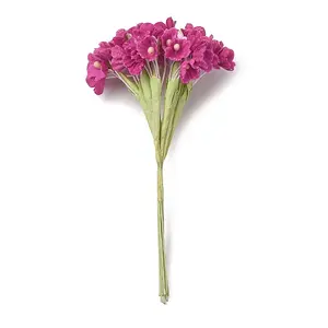 Cloth & Paper & Iron Artificial Mini Flower Bouquet for DIY Crafts