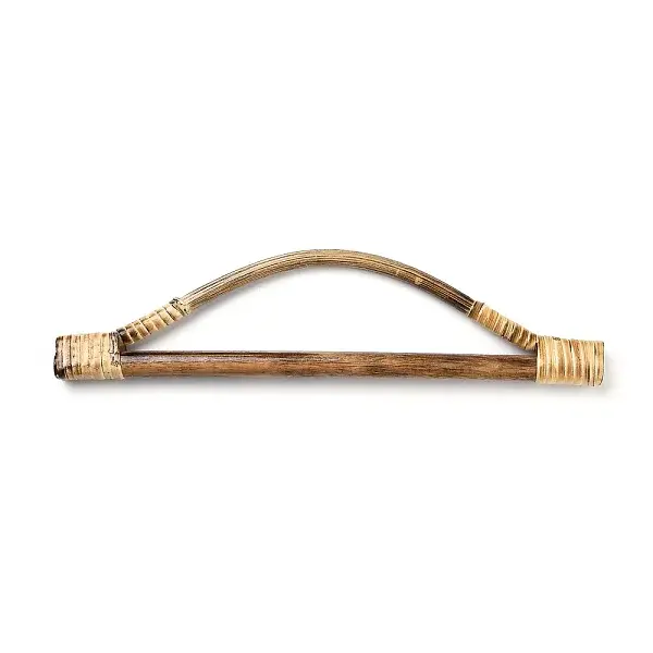 Wood & Rattan Woven Bag Handles