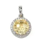 925 Sterling Silver Pave Cubic Zirconia Pendants