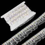 10 Yards Double Layer Polyester Pleated Lace Trim