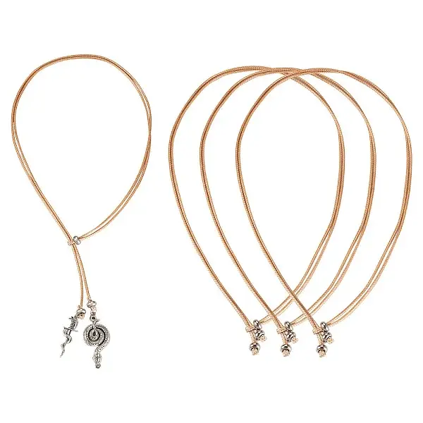 Waxed Polyester Cord Slider Necklace Making