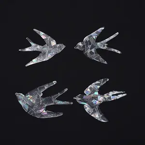 Swallow Shape Waterproof PVC Laser Adhesive Stickers