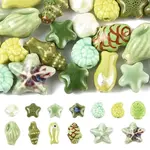 26Pcs 13 Styles Handmade Porcelain Beads