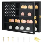Wooden Wall Mounted Medal Display Cases with Acrylic Visible Window