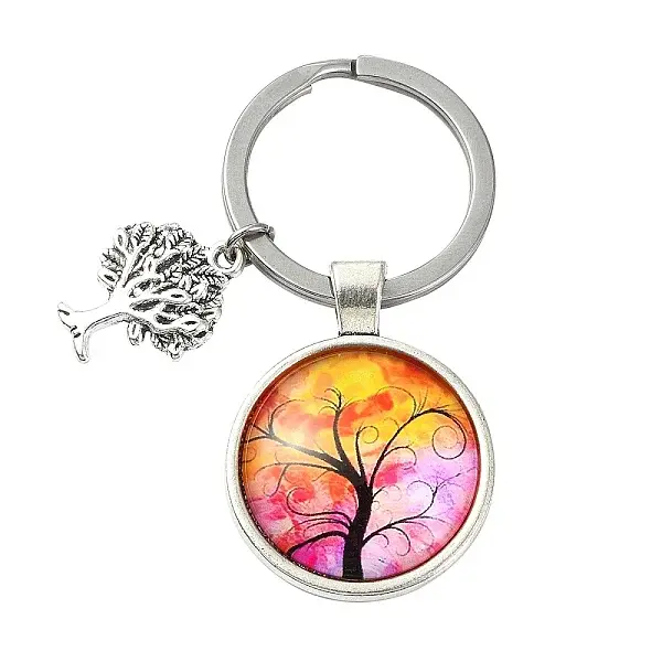 Alloy Glass Keychains