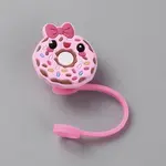Pink Series Silicone Straw Cap