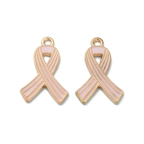 Light Gold Tone Zinc Alloy Enamel Pendants