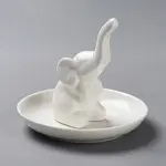Elephant Shape Porcelain Jewelry Plate
