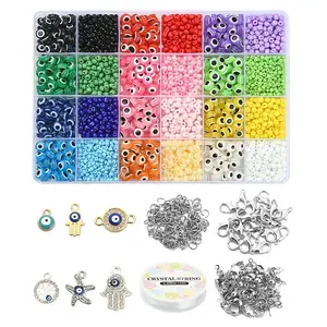 DIY Evil Eye Necklace Bracelet Making Kit