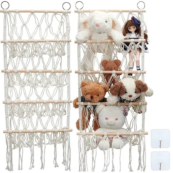Boho Style Macrame Storage Holder