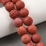 Dyed Synthetic Lava Rock Beads Strands